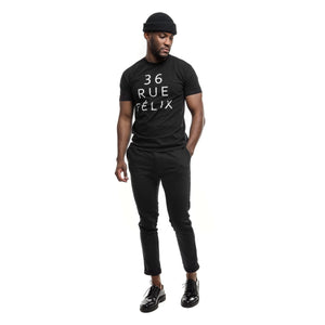 "The" T-shirt noir 36 RUE FÉLIX - GENTLEMAN